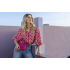 Geisha Blouse Off White Fuchsia
